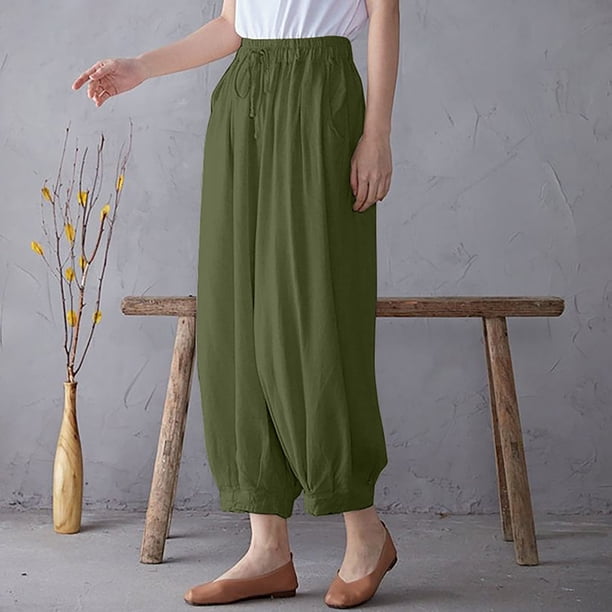 Meichang Womens Lantern Harem Pants Plus Size Loose Fit Casual