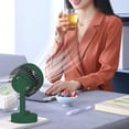 thumbnail image 2 of Home Office Desks Portable Desktop Fan Infinitely Adjustable Gears Fan Strong Wind Quiet Work Fan for Home Bedroom Office Desk Outdoor Fans for Bedroom, 2 of 6