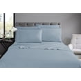 thumbnail image 2 of Swift Home Luxury 6-Piece Sheet Set with Extra Pillow Case, Double, Blue Fog, 2 of 8