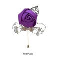 thumbnail image 3 of relayinert Broche Moderne Minimaliste Épingle Unique et à la Mode Pièce Déclarée Épingles de Luxe pour Mariages Rouge Violet 1 Ensemble, 3 of 6