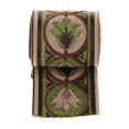 thumbnail image 2 of Abbracc Splicing Jacquard Edging Curtain Fabric Gold Silk National Wind Lace Ribbon - Green, 2 of 7