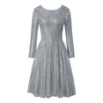 thumbnail image 4 of Lenago Robes Grande Taille pour Femmes 2023 Invitée de Mariage Femmes à Bretelles Croisées Mariage Col Rond Élégante Fête Soirée Ajustée Dos Nu Robe en Dentelle Robes d'Été de Plage en Liquidation, 4 of 7