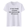 thumbnail image 3 of T-shirts Sarcastiques pour Femmes - Phrases Drôles Graphiques, Polyester Spandex, Manches Courtes, Col Rond, Parfait pour Offrir en Cadeau, 3 of 4
