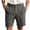 Grey, variant on Men's Shorts Clearance Sale! Men's Cotton Linen Shorts Solid Color Casual Pocket Half Shorts Button Zipper Dress Pants with Pockets