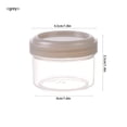 thumbnail image 2 of SUTENGDA Salad Dressing Container- 35ml Small Containers with Lids Leakproof Condiment Containers  Reusable Plastic Sauce Containers Stackable Small Dipping Sauce Cups Set Without BPA (4, 2 of 8