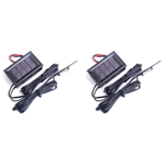 2X Double rouge LED Thermomètre d'affichage numérique Capteur de température étanche 0.56 1 cm