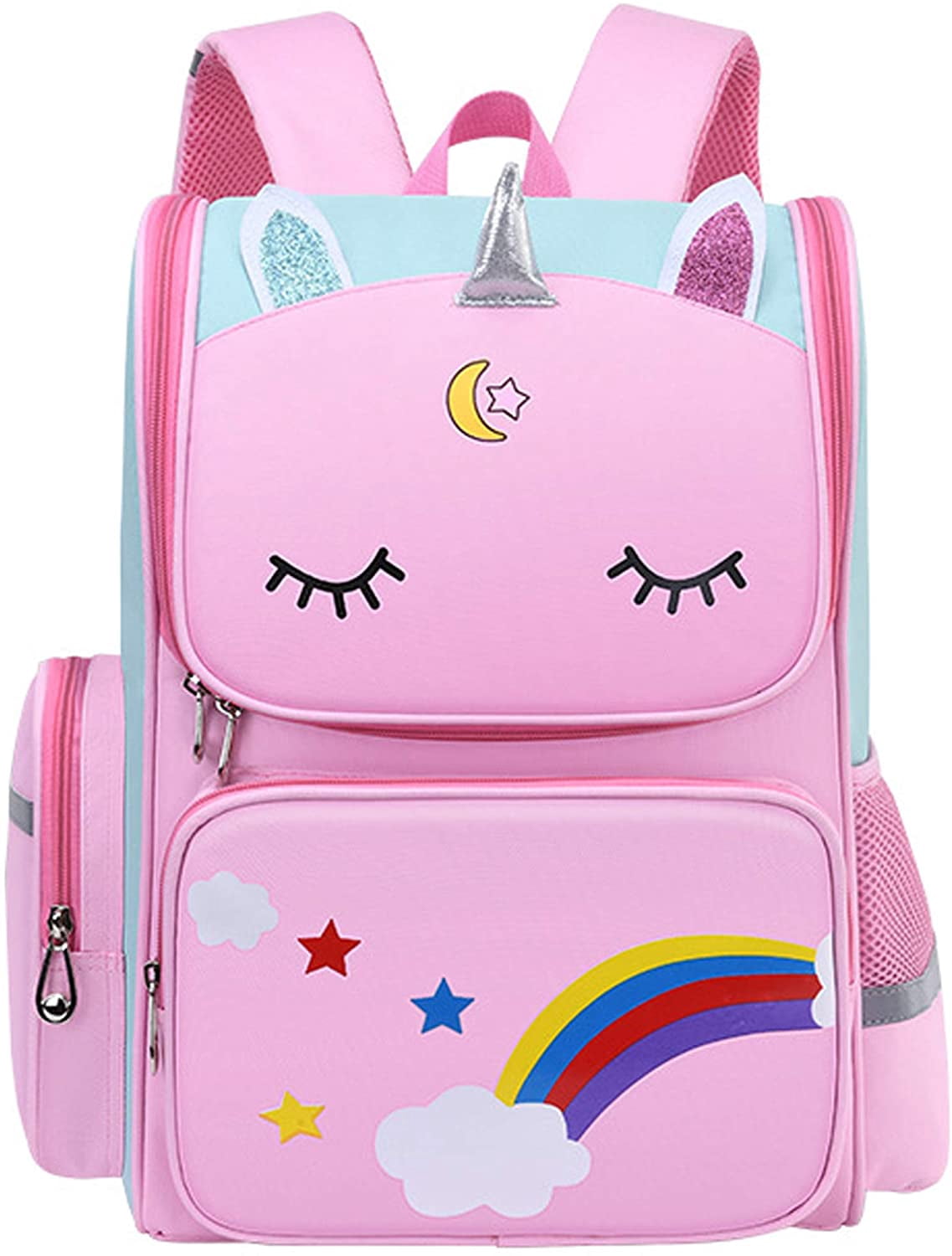 Unicon School Backpack for girls Elmentary School, Light Weight Kids backpack ,Water Proof children School Bag,16 inch Book bag
