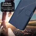 thumbnail image 4 of Premium Flip Case for iPhone 17 Pro Carbon Fiber Texture, Stand & Magnetic Clasp Blue, 4 of 7