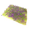 thumbnail image 2 of Yinanstore Grass Nest Model Simulation Turf Decoration Handmade Terrain Model Artificial Grass for Layout Railroad Gaming Terrain violet green, 2 of 8