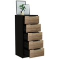 thumbnail image 4 of TUHOME Kaia Commode à 5 Tiroirs Commodes en Bois d'Ingénierie en Multicolore, 4 of 9
