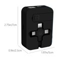 thumbnail image 3 of Retractable 3-in-1 Data Cable With Mirror Cell Phone Bracket Fast Charging One-Three Storage Charging Cable, 3 of 7