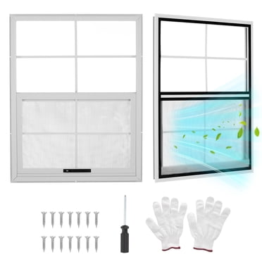 Lot de 2 Fenêtres de Remise, Petites Fenêtres Coulissantes avec Cadre en Aluminium et Panneaux en Acrylique – Montage Affleurant pour Remise, Poulailler, Garage, Maisonnette – 24x27 / 18x27 / 18x23 / 14x21 / 12x18 Po