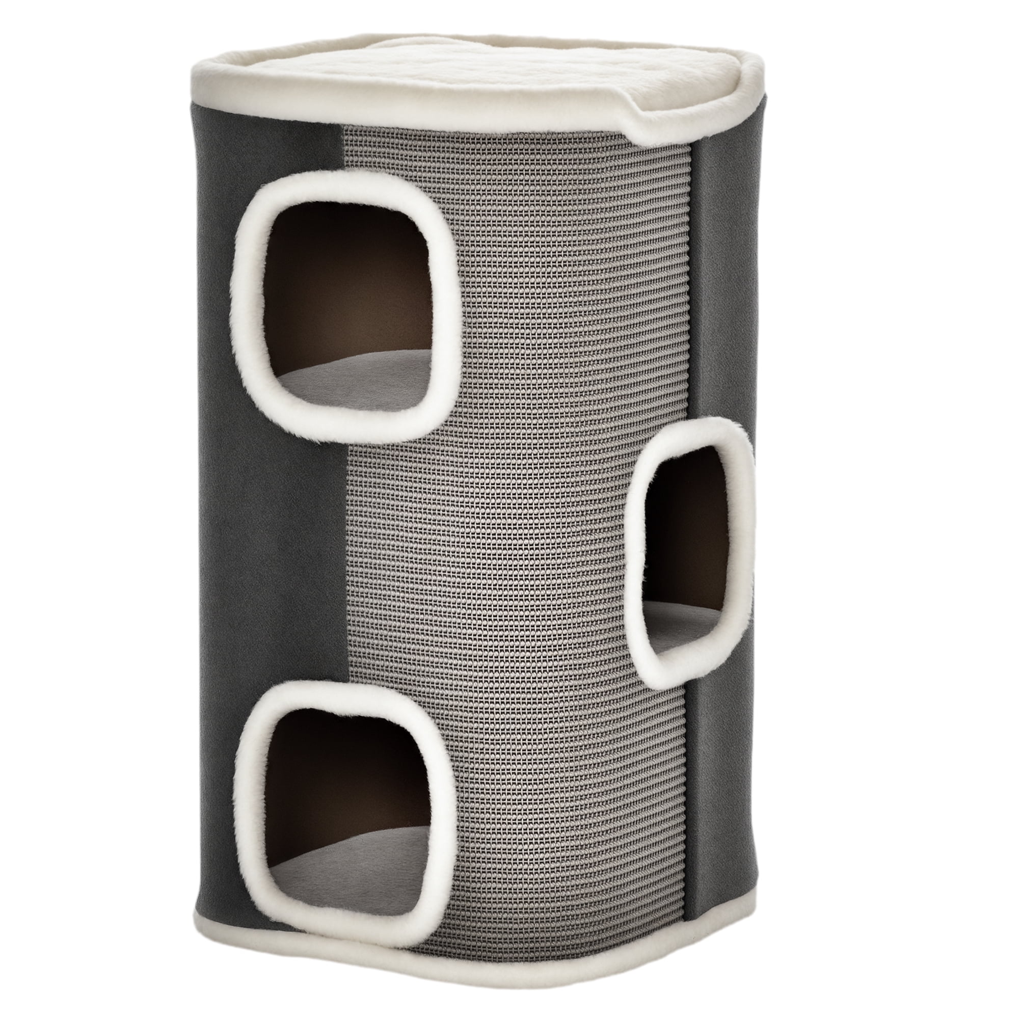 PawHut 4-Story Cat Condo Cat House with Sisal Scratching Surface