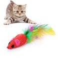 thumbnail image 2 of Mice Toy Creative Funny Faux Feather Pet Chase Toy Mouse Toy for Cats Kittens, 2 of 10