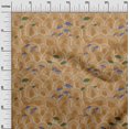 thumbnail image 3 of oneOone Rayonne Brun Tissu Mer Matière de Robe Tissu Imprimé Tissu au Mètre 56 Pouces de Large, 3 of 4