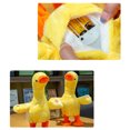 thumbnail image 3 of Toy Talking Duck Toy Cute Imitating Sound Singing Walking Educational Plush Doll for Children Friend, 3 of 6
