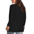 thumbnail image 3 of Long Sleeve Tops for Women Solid Color Casual Crew Neck T Shirts Fall Winter Basic Tees, 3 of 6