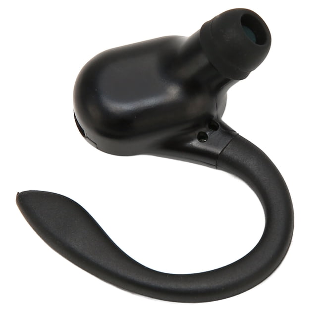 Business Earpiece, Stereo IPX4 Waterproof Single Ear Headset Ergonomic Design USB Charging Black for Driving for Sports