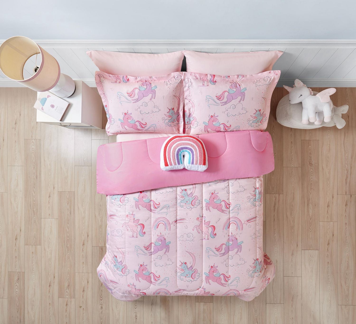 Ensemble de lit Licorne Rose de Mainstays Kids