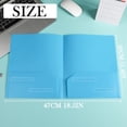 thumbnail image 3 of GZJCKJY 1Pcs Plastic Folders with Pockets, Document Folders with Business Card Slot, Durable Heavy Duty File Folders, 2-Pocket Folder for Office,Letter Size, 3 of 9
