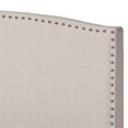 thumbnail image 4 of Baxton Studio Morgan Très Grand Lit à Panneaux Rembourré Beige Taille, 4 of 10