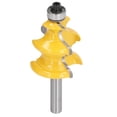 thumbnail image 4 of Picture Frame Router Bit, Concise 38mm Diameter Carbon Steel + Alloy Architectural Molding Bits  For Plywood 8mm, 4 of 8