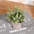 thumbnail image 2 of Coofit Artificial Potted Plant Decorative Simulated Eucalyptus Fake Plant False Leaf, 2 of 7