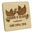 thumbnail image 2 of Personalized Save The Date Wood Engraved Magnets 20 Rustic Wedding Announcements, 2 of 2