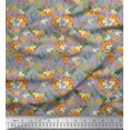 thumbnail image 1 of Soimoi Rayon Fabric Cactus,Leaves & Tropical Flower Floral Decor Fabric Printed Yard 42 Inch Wide, 1 of 3