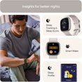 thumbnail image 3 of Refurbished Fitbit FitbitSense2openBoxLunarWhitePlatimum Sense 2st Gen Smartwatch, Lunar White, 3 of 3