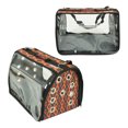 thumbnail image 2 of Small Pet Carrier for Small Dogs and Cats - Waterproof Soft Pet Travel Bag with Meshed Window - TSA Approved Pet Carrier for Cat Travel Bag - 7.9 x 13.8 x 7.9 Inch - Patterned, 2 of 8