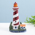 thumbnail image 4 of jifeng Resin Lighthouse Figurine Tabletop Decor Lighthouse Model for Office Party Favor Red, 4 of 9