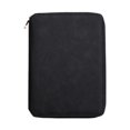 thumbnail image 1 of KLKCMS Zippered Notebook Meeting Folder 6Ring Binder Notebook for Travel Writers Black, 1 of 9