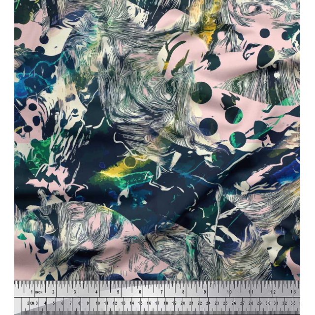 Soimoi Cotton Poplin Fabric Animals & Texture Fabric Prints by Yard 42 Inch Wide