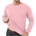 thumbnail image 2 of QIPOPIQ Chandail Ras du Cou pour Hommes Manches Longues Décontracté Chaud en Molleton Liquidation, 2 of 9