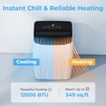 thumbnail image 4 of HOMCOM 12000 BTU AC Unit, Portable Air Conditioner with WiFi Control, White, 4 of 10