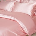 thumbnail image 3 of PiccoCasa Satin Duvet Cover Set 3 Piece and Pillow Sham Set, 3 of 8