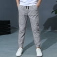 thumbnail image 2 of QIPOPIQ Pantalon Jogger Extensible à Enfiler pour Garçons Liquidation, 2 of 3