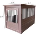 thumbnail image 2 of New Age Pet InnPlace Large Brown Dog Crate With Stainless Steel Spindles, 2 of 4