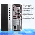 thumbnail image 5 of HP ProDesk 600 G4 SFF Desktop Computer PC Combo | Intel i5 Hexa-Core 8th Gen CPU | 32GB DDR4 RAM | 2TB NVMe SSD | Windows 11 Pro | RGB Sound Bar | HDMI |WIFI - Refurbished, 5 of 5
