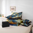 thumbnail image 4 of YST Watercolor 7-Piece Abstract Marble Comforter Set, King, 4 of 4