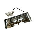 thumbnail image 4 of Demi-Pont de Guitare, Pont de Guitare en Métal, Pont de Queue Rigide Fixe, instrument de Musique Guitare Électrique Argent, 4 of 8