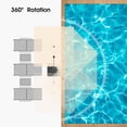 thumbnail image 4 of Purple Leaf Parasol de Patio Extérieur 10 Pi - Design Déporté à Bras Déporté avec Rotation à 360°, Parasol de Marché Carré Beige pour Terrasse, Piscine et Jardin, 4 of 14