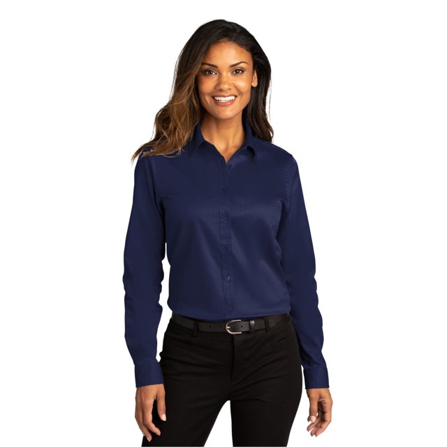 Port Authority Chemise à Manches Longues SuperPro React en Sergé pour Femmes - LW808