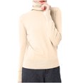 thumbnail image 2 of DPTALR Blouse pour Femmes à Col en R, Manches Longues, Coupe Ample, Couleur Unie, 2 of 4