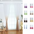 thumbnail image 4 of Gradients Semi Sheer Curtains Living Room Bedroom Kitchen Window Gauze Panels Drapes Rod Pocket, 4 of 9