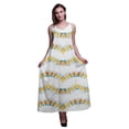 thumbnail image 1 of Bimba Rayon Tie-Dye Ladies Printed Backless Spaghetti Strap Long Maxi Evening Party Dress-Small, 1 of 5