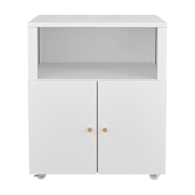 AKDSteel Versatile Metal Printer Stand & File Cabinet, Mobile Storage Cupboard With Adjustable Shelf For Home Office, Garage, And Small Spaces