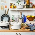 thumbnail image 4 of Ensemble de batterie de cuisine antiadhésive en céramique de 12 pièces Beautiful par Drew Barrymore, 4 of 6
