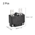 thumbnail image 2 of Unique Bargains Circuit Overload Protector 15A AC125/250V DC32V Automatic Reset Thermal Circuit Breaker 2pcs, 2 of 5
